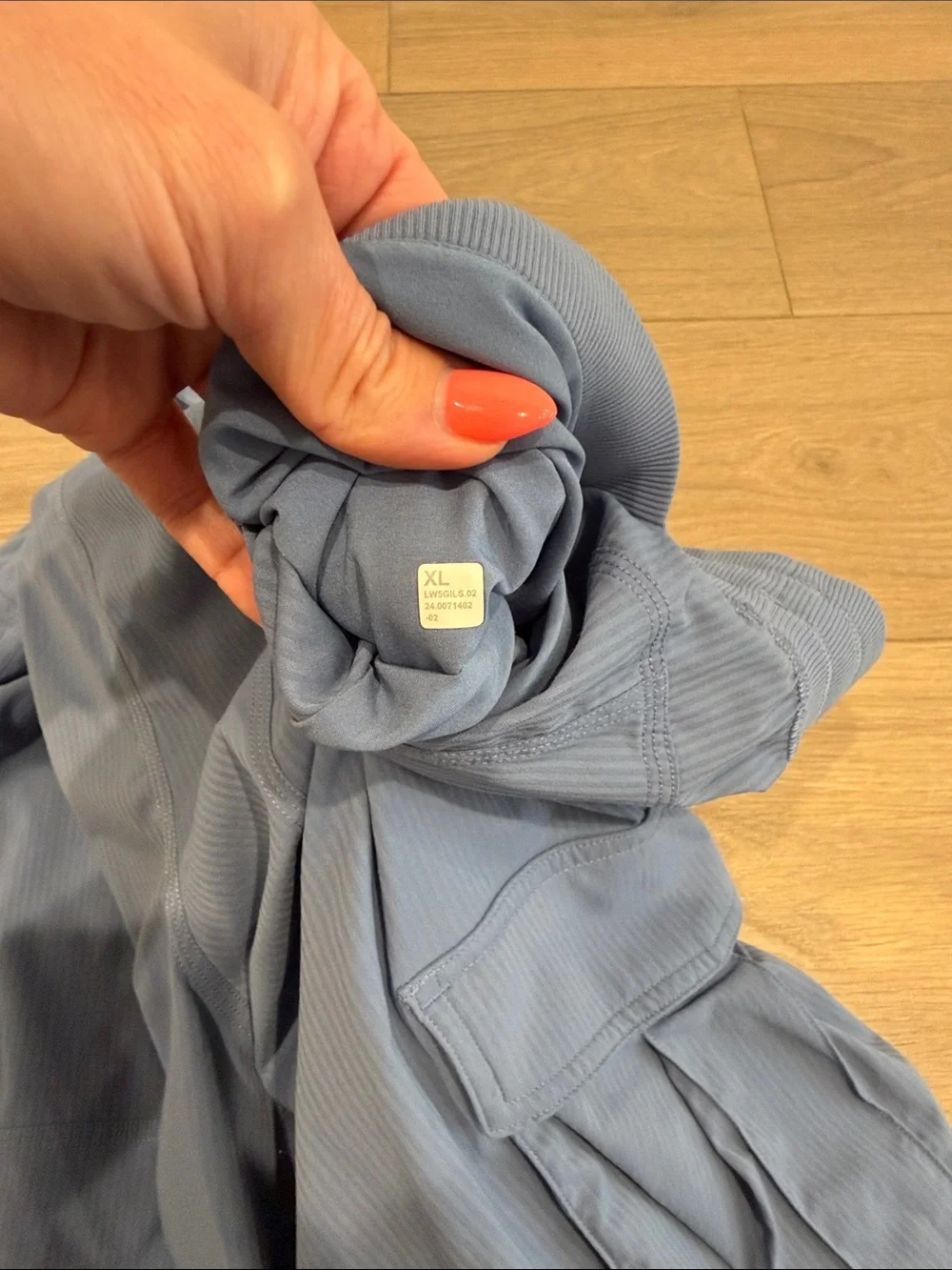 LULULEMON Oasis Blue Dance Studio Relaxed-Fit Mid-Rise Cargo Comfy Pant Size XL